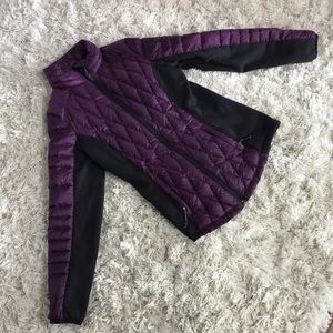 32 Degrees Heat Purple Puffy Zip Up Jacket